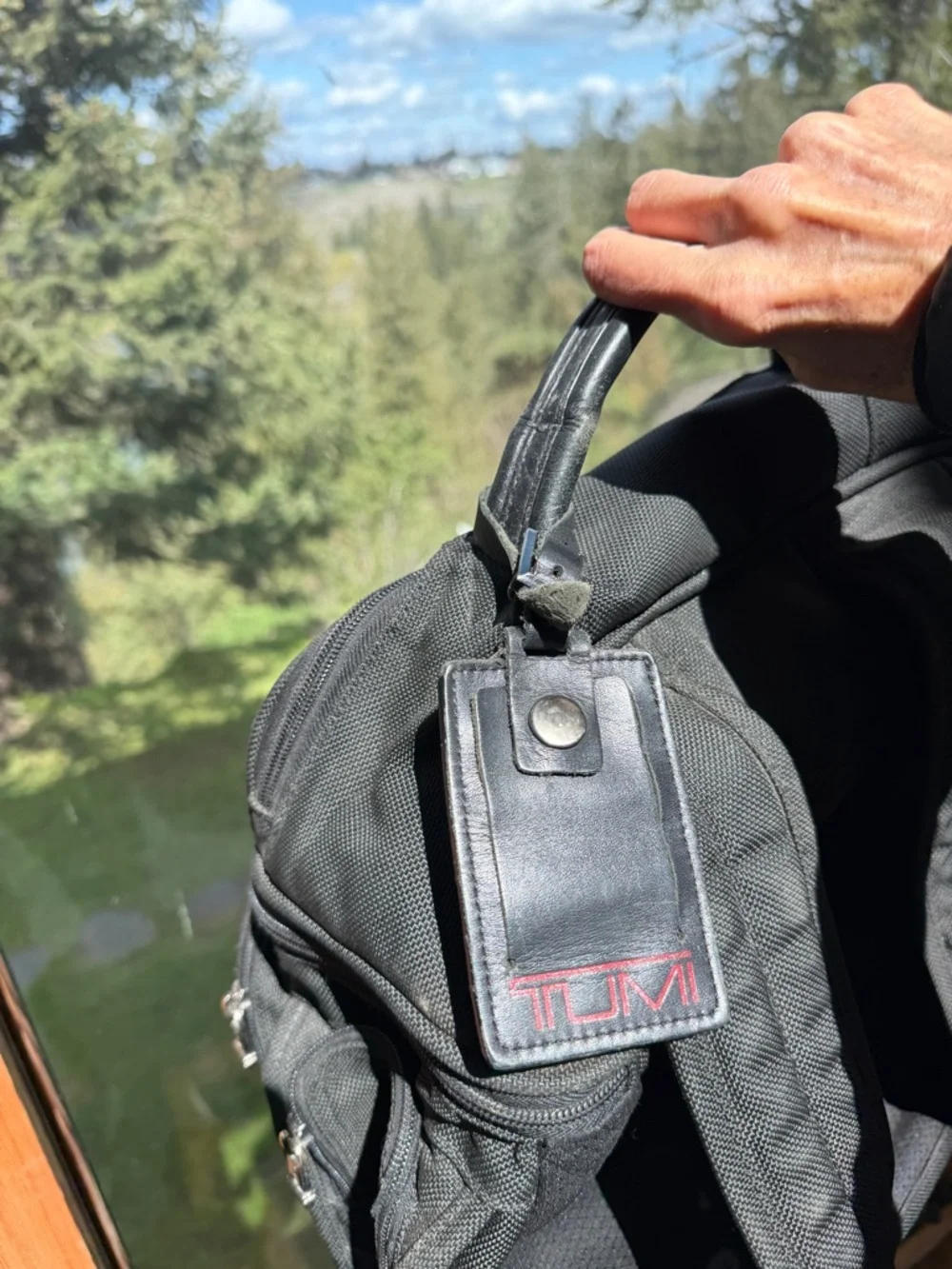 Tumi Black Rugged Nylon Men’s Backpack